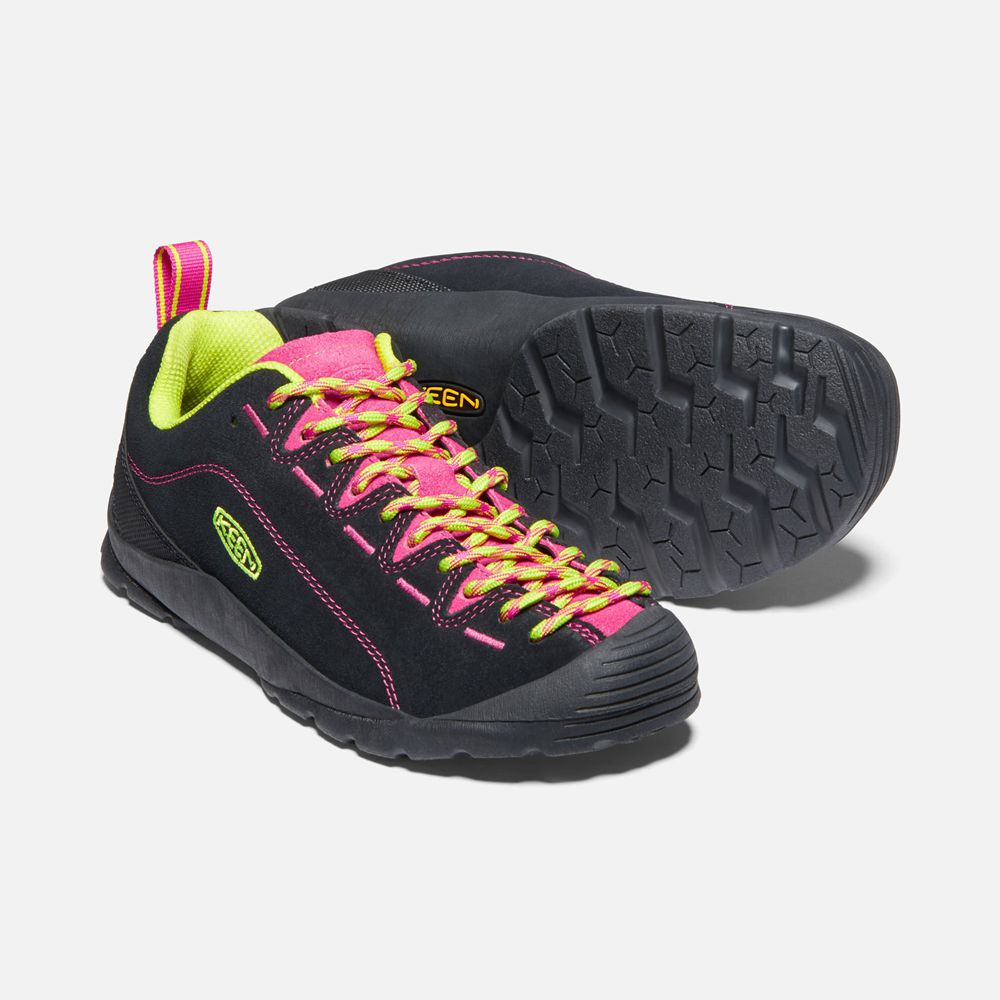 Keen Sneakers Dames Zwart/Roze - Jasper Suedes - 74529-RDAP